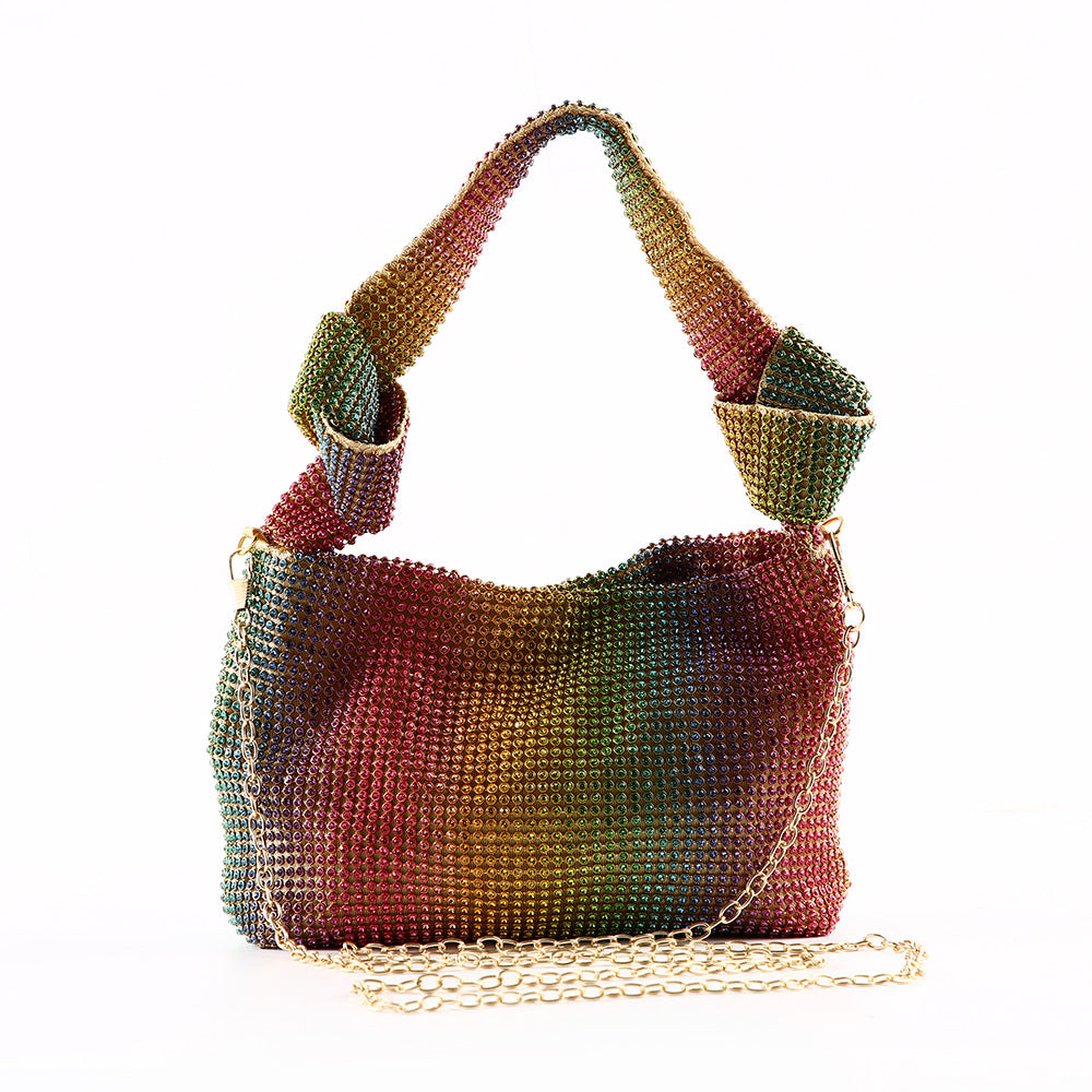 Dinner Hand Knotted Rhinestone King Full Evening Bags