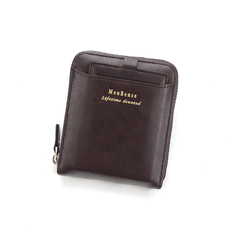Men's Short Car Drawing Large Capacity Multiple Slots Male Men's Wallet