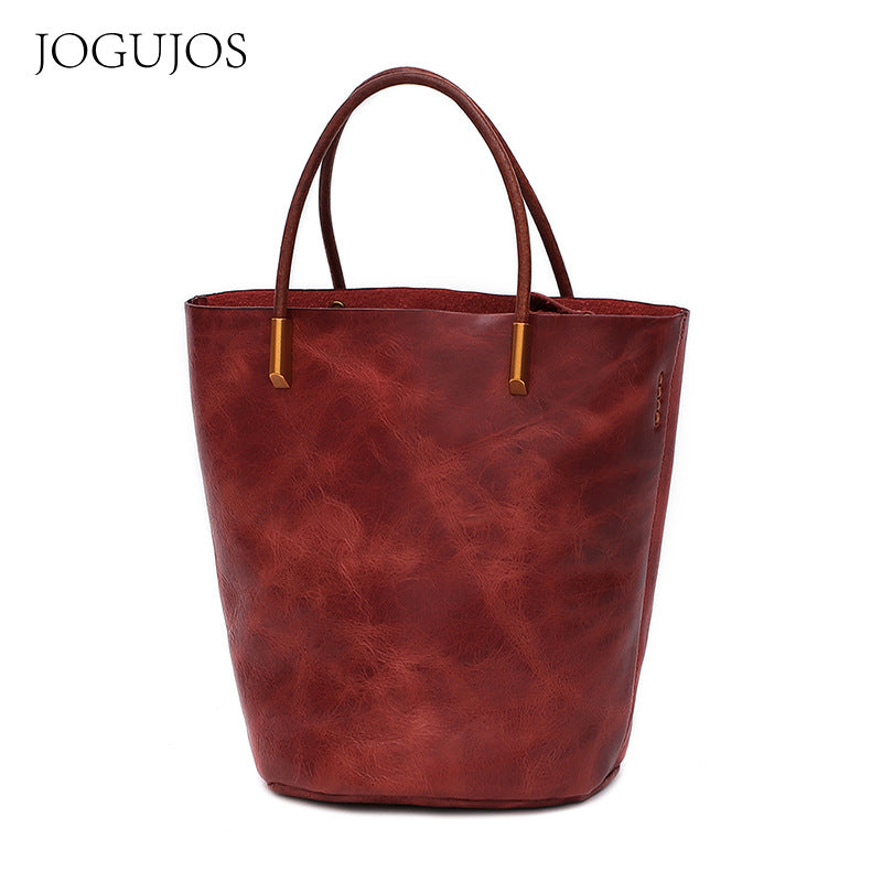 Women's Retro Large Capacity Totes Portable Female Shoulder Bags