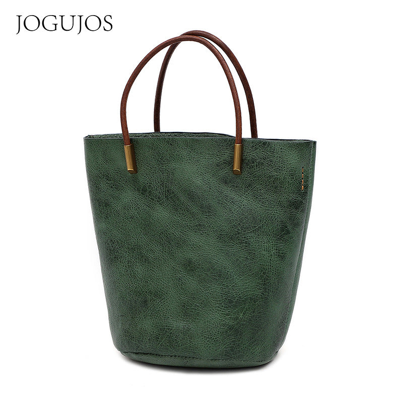 Women's Retro Large Capacity Totes Portable Female Shoulder Bags