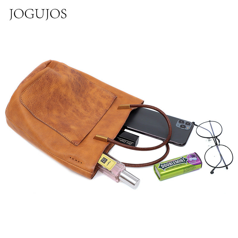 Women's Retro Large Capacity Totes Portable Female Shoulder Bags