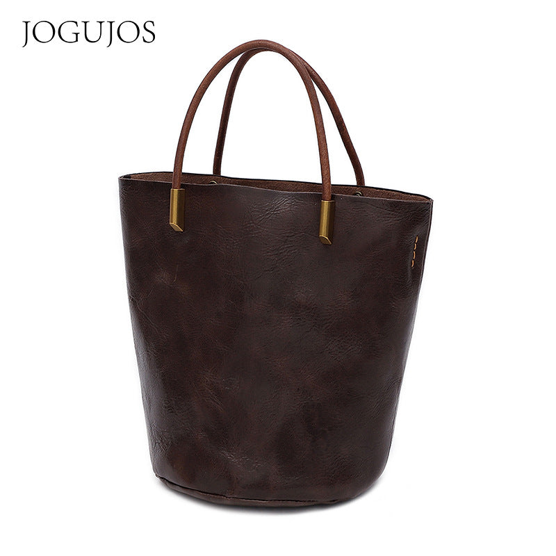 Women's Retro Large Capacity Totes Portable Female Shoulder Bags