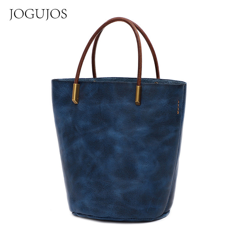 Women's Retro Large Capacity Totes Portable Female Shoulder Bags