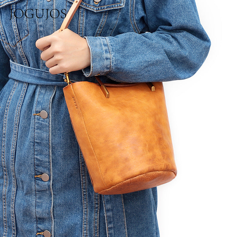 Women's Retro Large Capacity Totes Portable Female Shoulder Bags