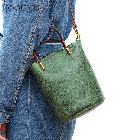 Women's Retro Large Capacity Totes Portable Female Shoulder Bags