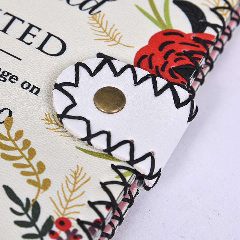 Upgraded Handmade Composite Leather Cabinet Ethnic Style Scenic Ladies Wallet
