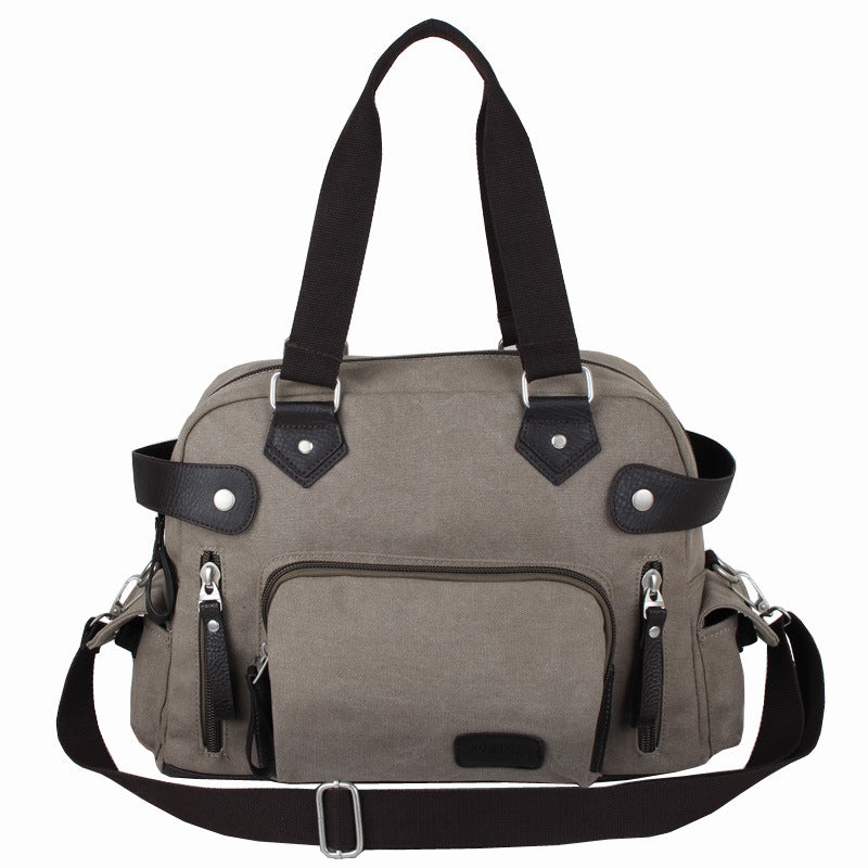 Men's Korean Style Canvas Portable Trendy Men's Shoulder Bags