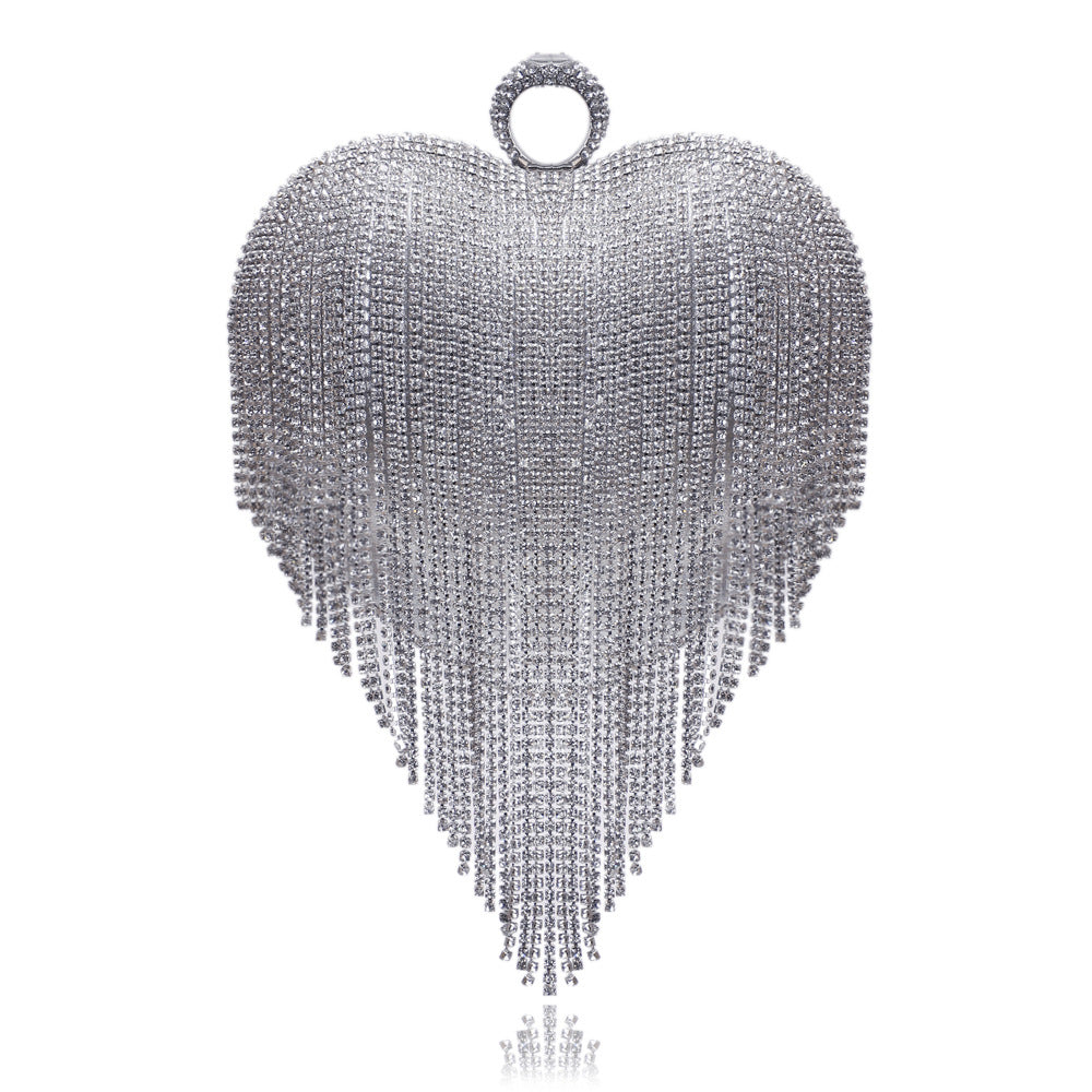 Women's Tassel Dinner Luxury Banquet Clutch All Evening Bags