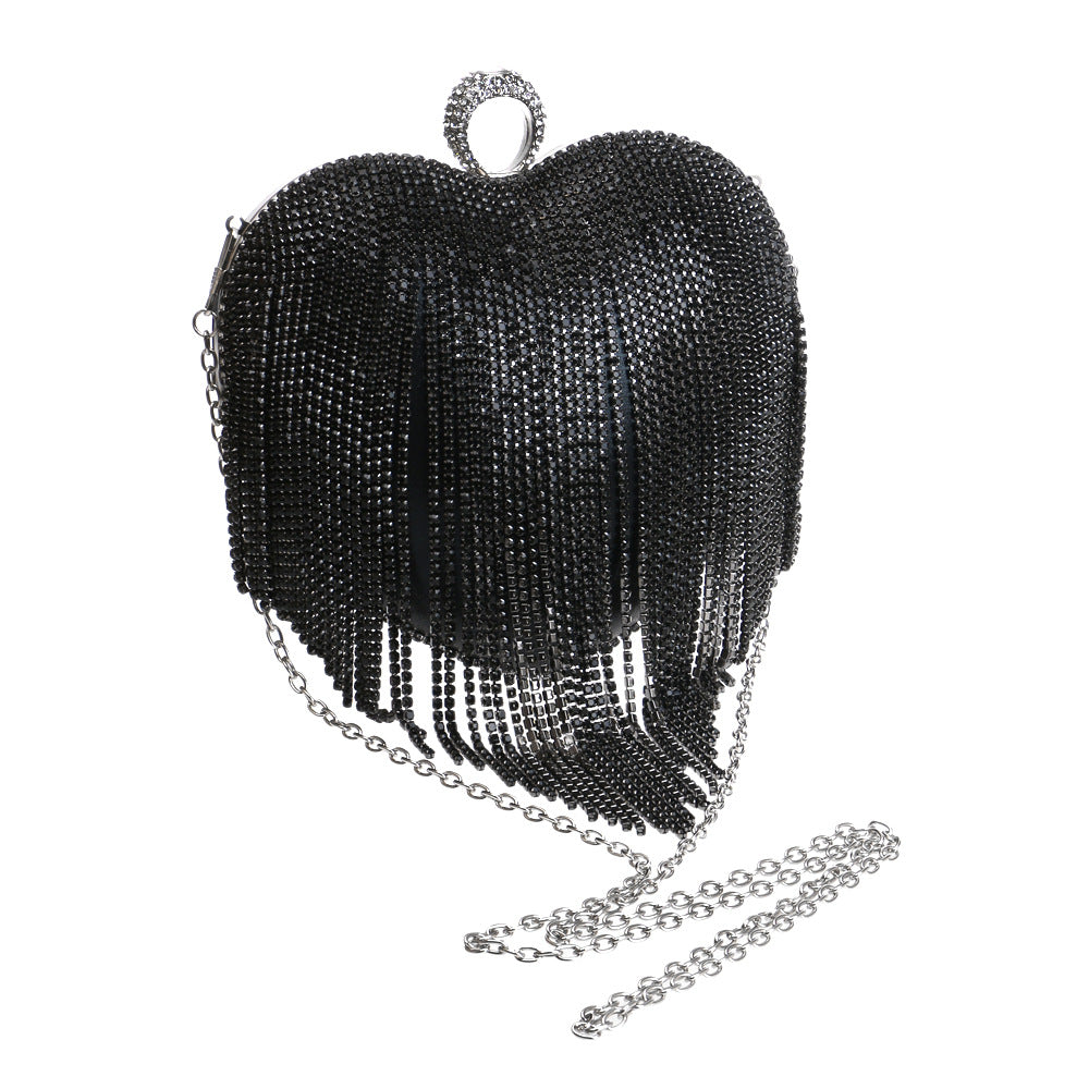 Women's Tassel Dinner Luxury Banquet Clutch All Evening Bags