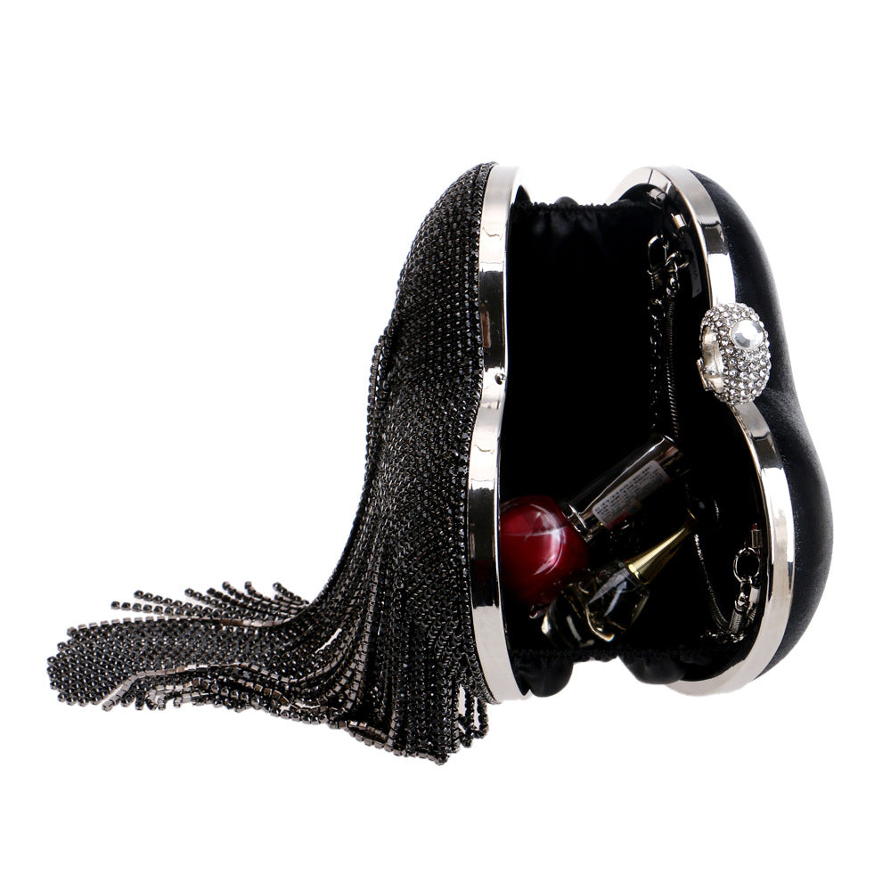 Women's Tassel Dinner Luxury Banquet Clutch All Evening Bags