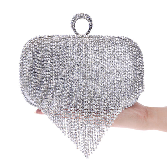 Women's Power Of Profit Tassel Banquet Clutch Evening Bags