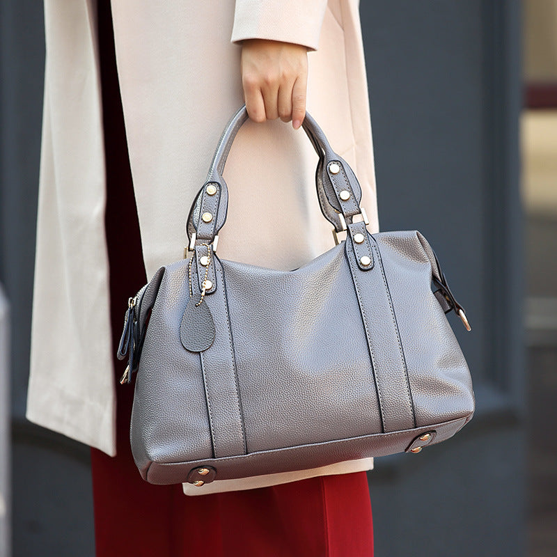 Women's Trendy Fashion Boston Portable Pillow Handbags