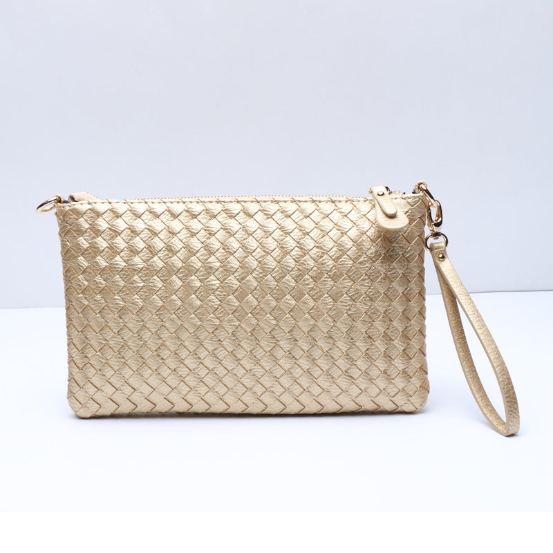 Women's Korean Hand-woven Business Hand Holding Envelope Handbags