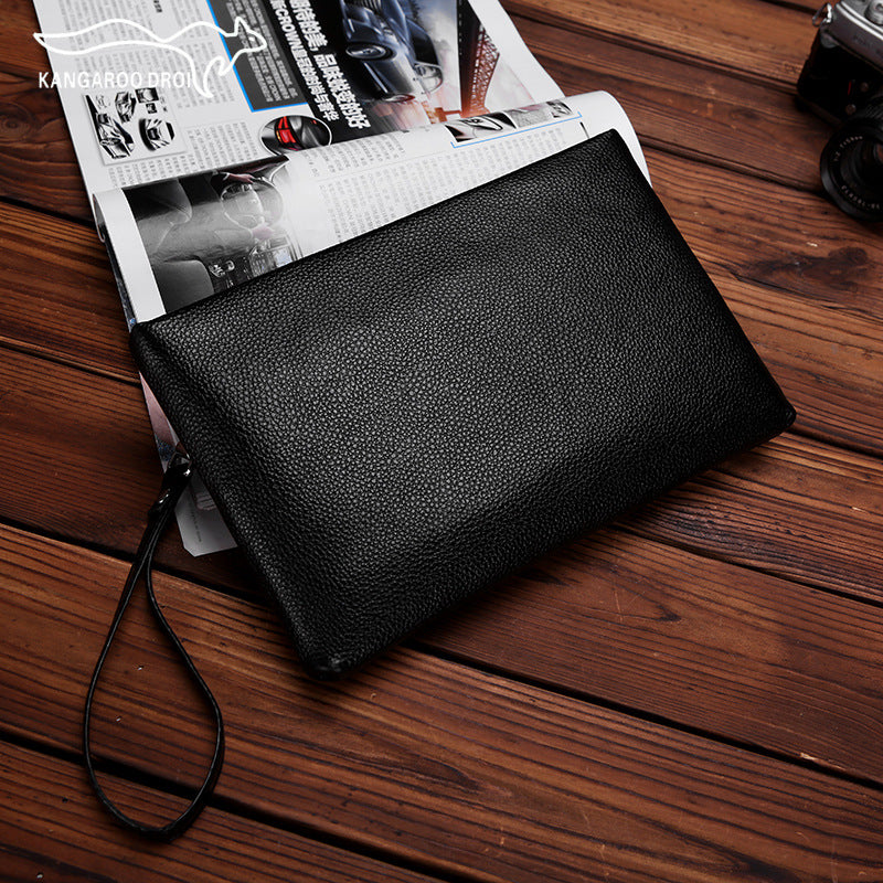 Men's Business Clutch Genuine Leather Envelope First Layer Men's Handbags