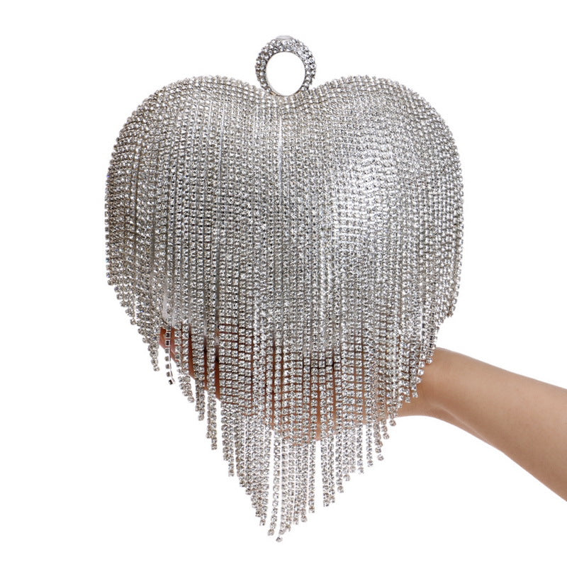 Women's Tassel Dinner Luxury Banquet Clutch All Evening Bags