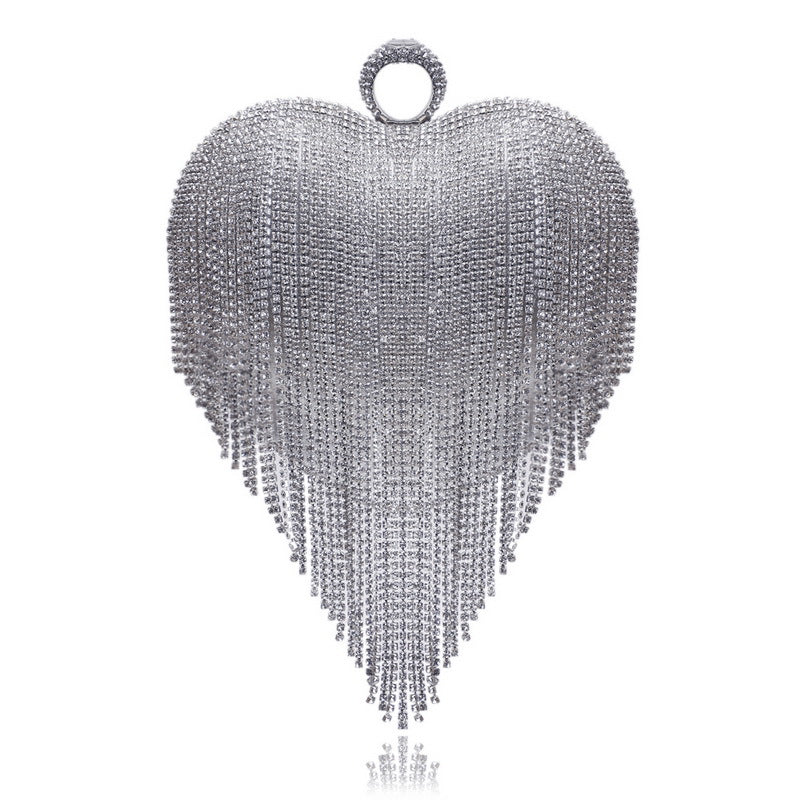 Women's Tassel Dinner Luxury Banquet Clutch All Evening Bags