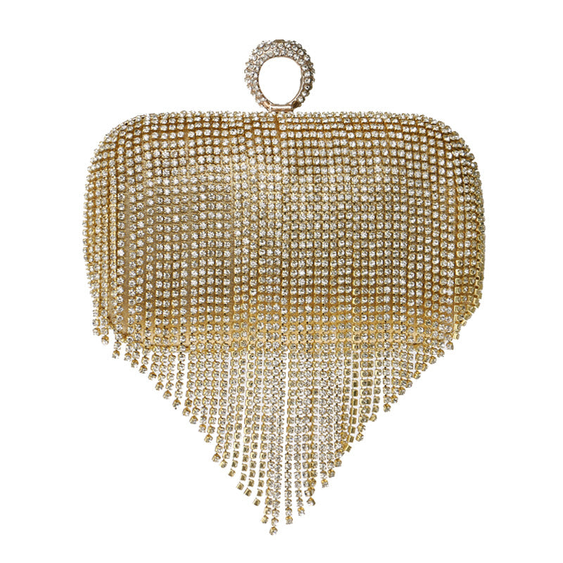 Women's Power Of Profit Tassel Banquet Clutch Evening Bags