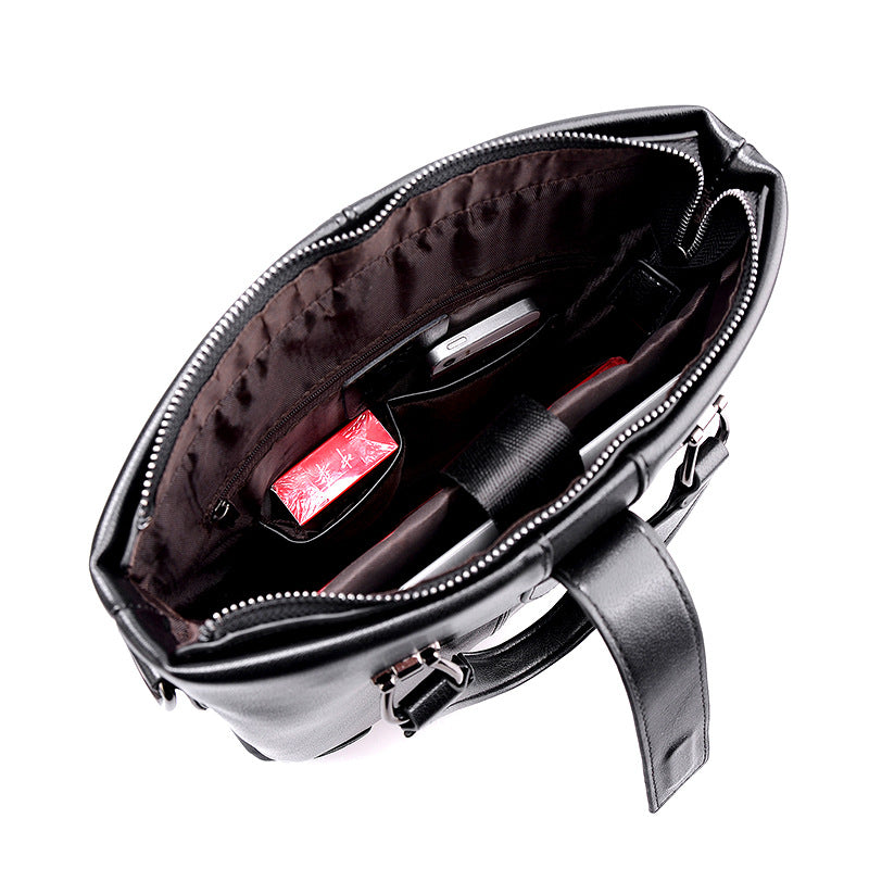 Men's Fashion Vertical Design Single Zipper Outing Men's Messenger Bags