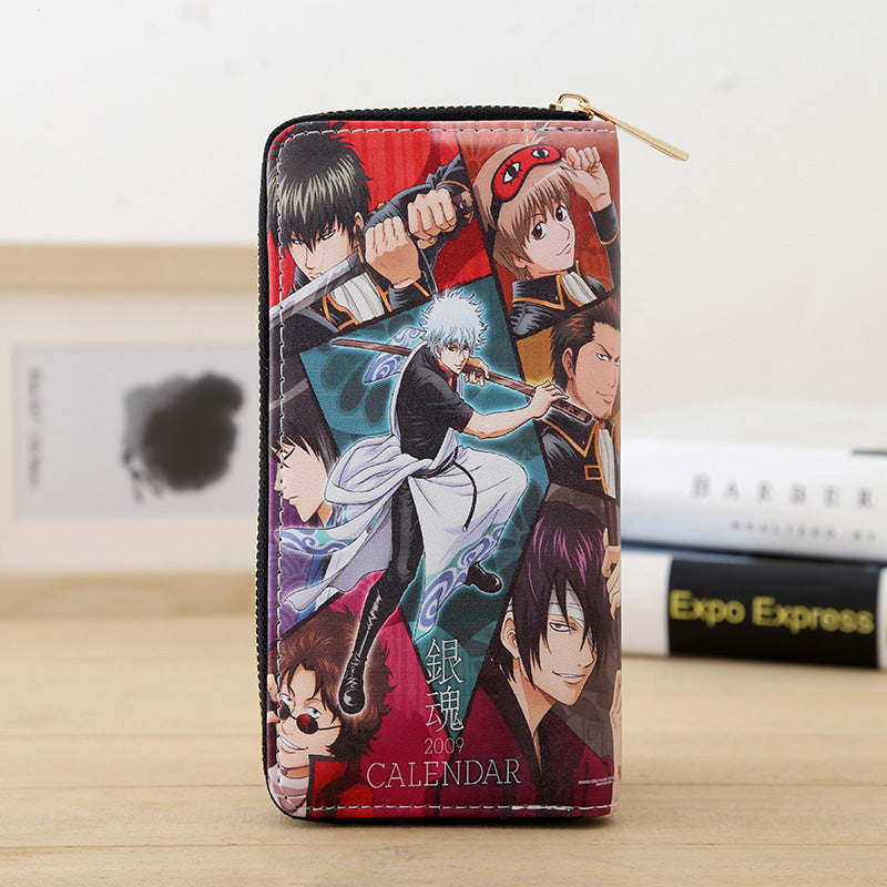 Men's Cartoon Animation Female Neutral Zipper Clutch Comic Show Scenic Bags