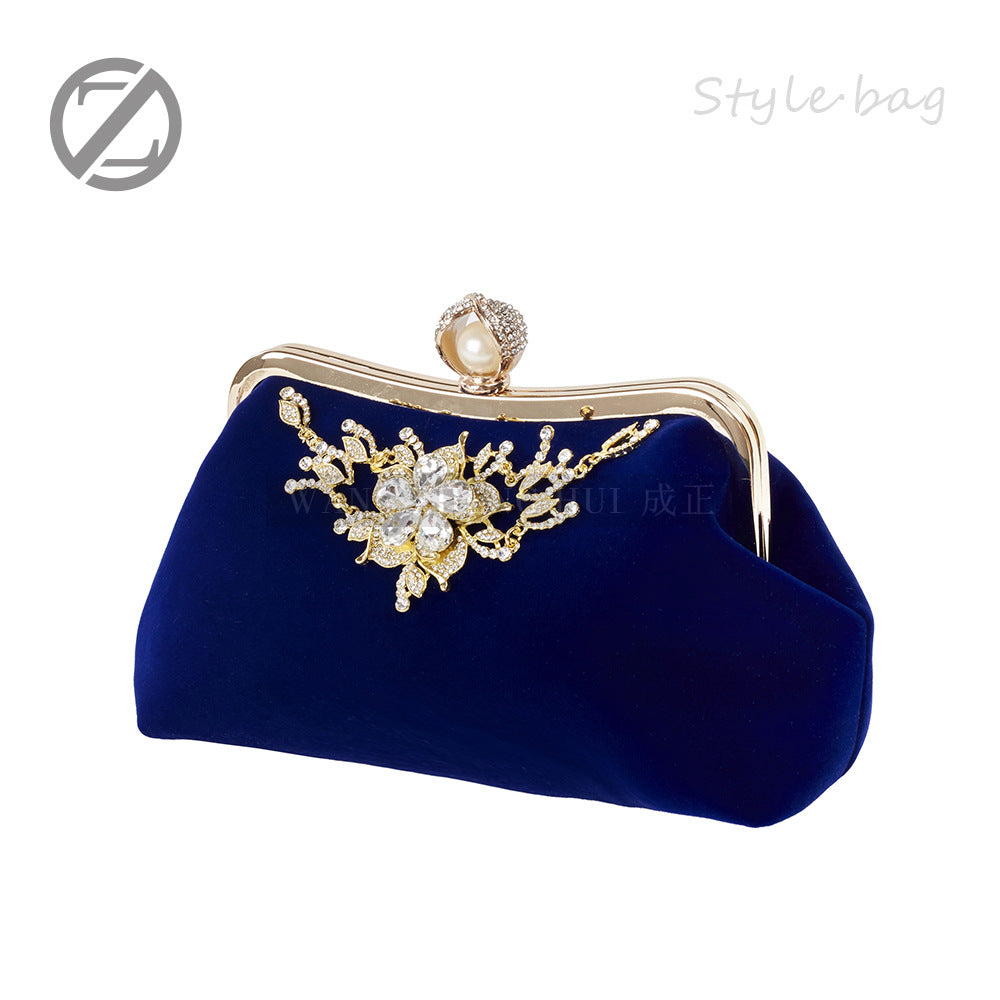Women's Portable Wedding Fashion Diamond Chain Trend Handbags