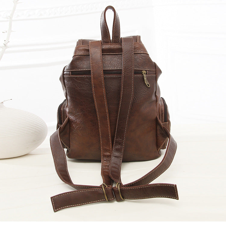Women's Versatile Vintage Fashion Trend Hook Backpacks