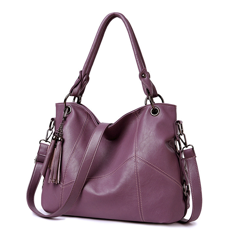 Women's Tassel Soft Leather Big Fashion Shoulder Bags