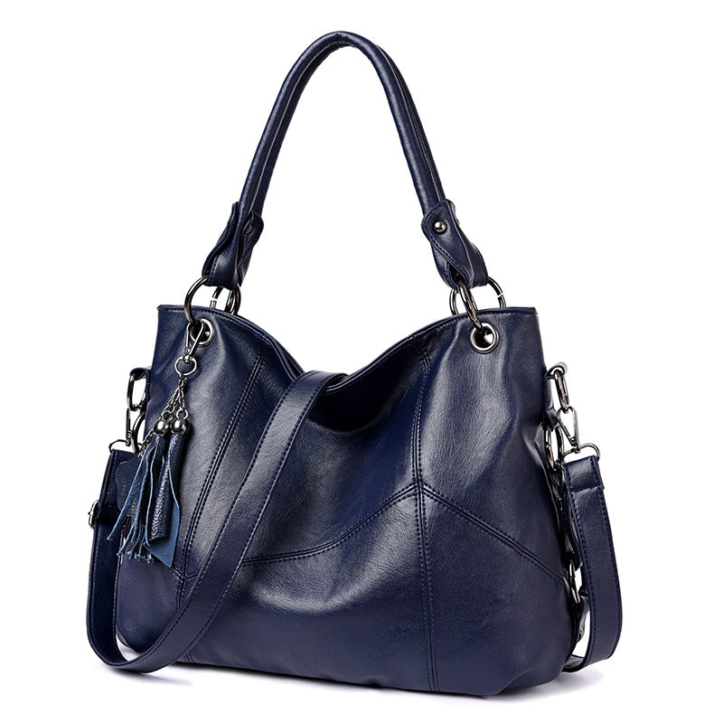Women's Tassel Soft Leather Big Fashion Shoulder Bags