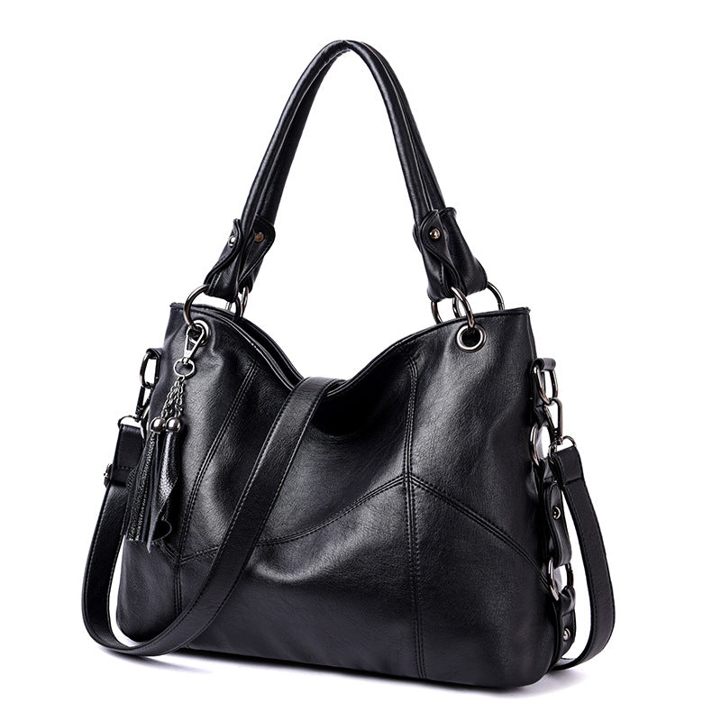 Women's Tassel Soft Leather Big Fashion Shoulder Bags