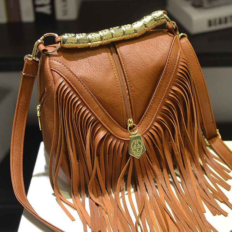 Women's Popular Music Festival Large Tassel Crossbody Bags