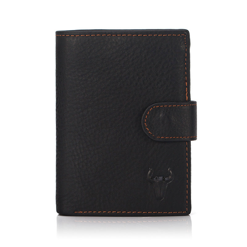 Craftsman Leather Pocket Mid-length Multiple Slots Men's Wallets