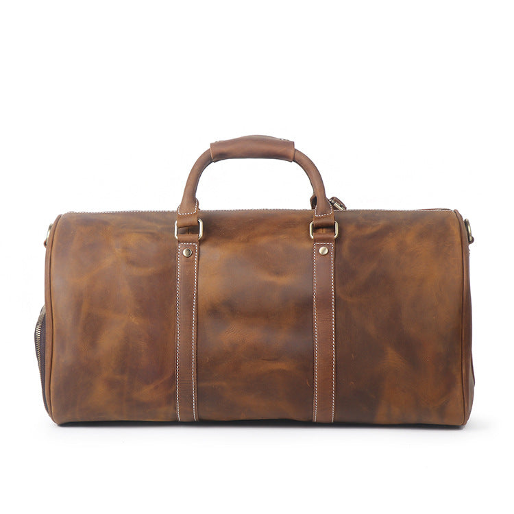 Crazy Horse Leather First Layer Cowhide Travel Bags