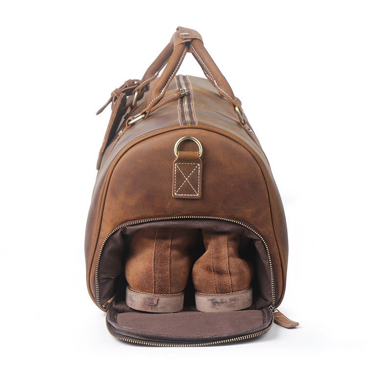 Crazy Horse Leather First Layer Cowhide Travel Bags