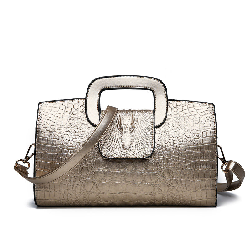 Women's Spring Clutch Crocodile Pattern Fashion Snakeskin Shoulder Bags