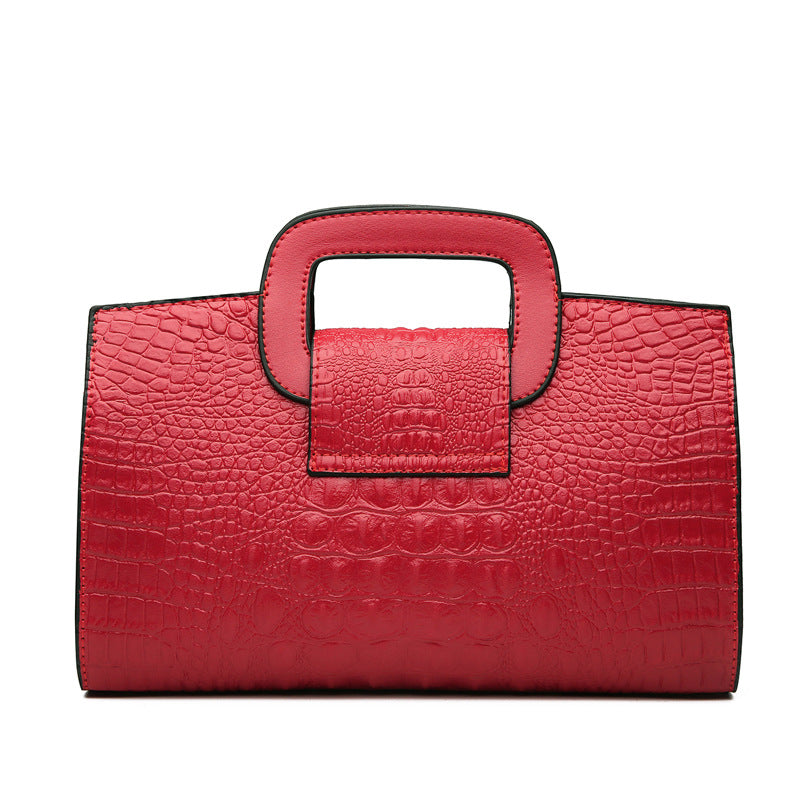 Women's Spring Clutch Crocodile Pattern Fashion Snakeskin Shoulder Bags