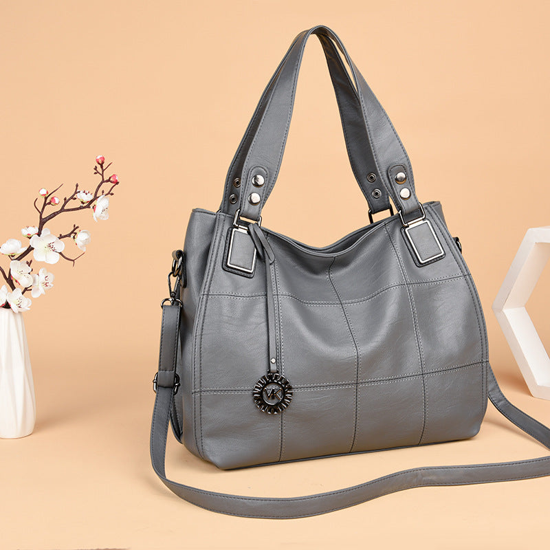 Women's Large Capacity Mom Soft Leather Tide Bags