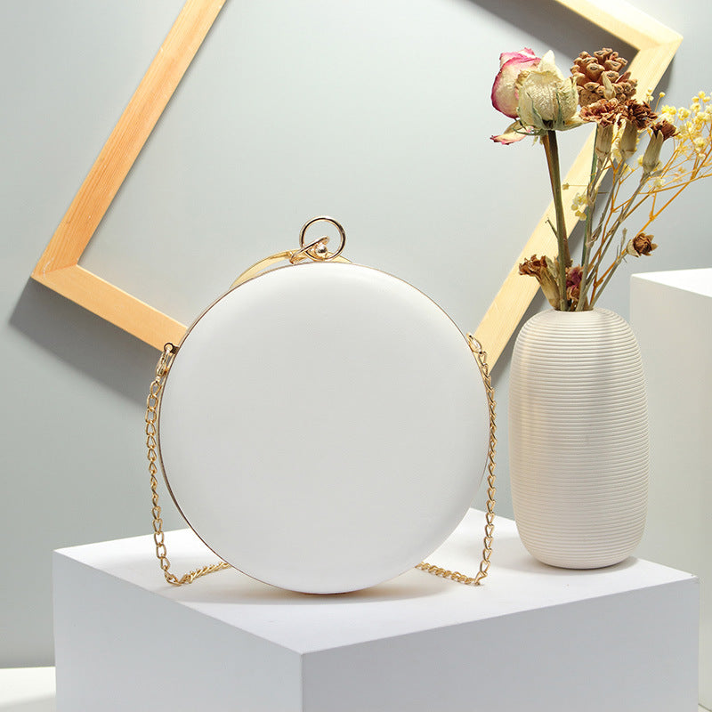 Women's Retro Style Flower Dinner Temperament Chain Crossbody Bags