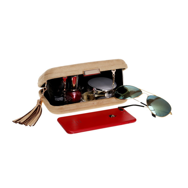 Women's Leather Veet Dinner Luxury Banquet Tassel Evening Bags