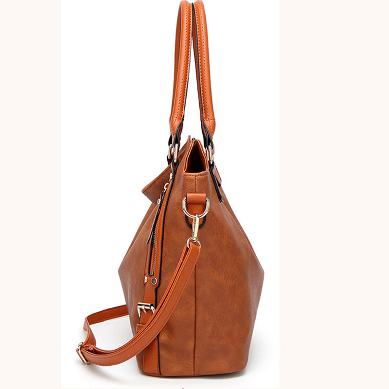 Women's Trendy Simple Personality Large Capacity Vintage Handbags