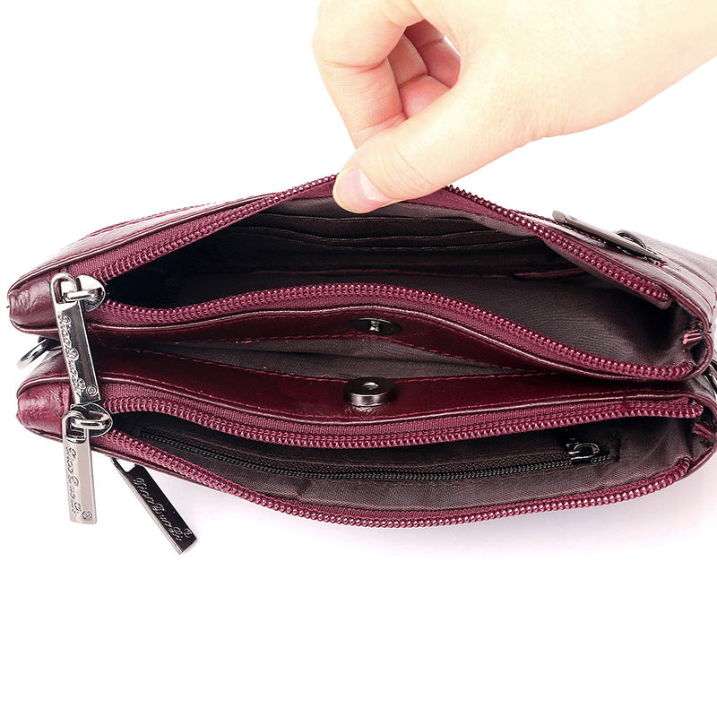 Women's Little Dolly Leather Mini Mobile Cowhide Crossbody Bags