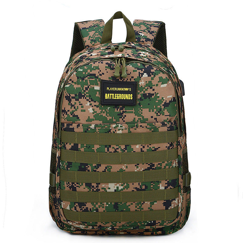 Eating Chicken Jesus Survival Camping Camouflage Sports Backpacks