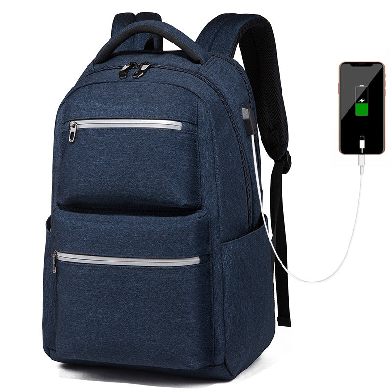 Men's Fashion Computer Simple College Waterproof Rucksack Backpacks
