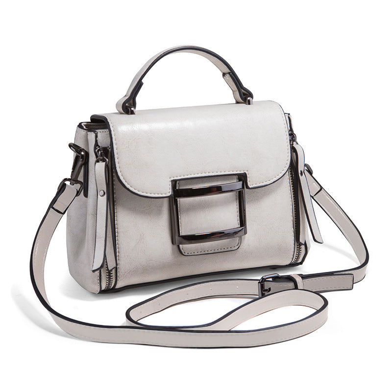 Women's Simple Korean Fashion Retro Oil Wax Crossbody Bags