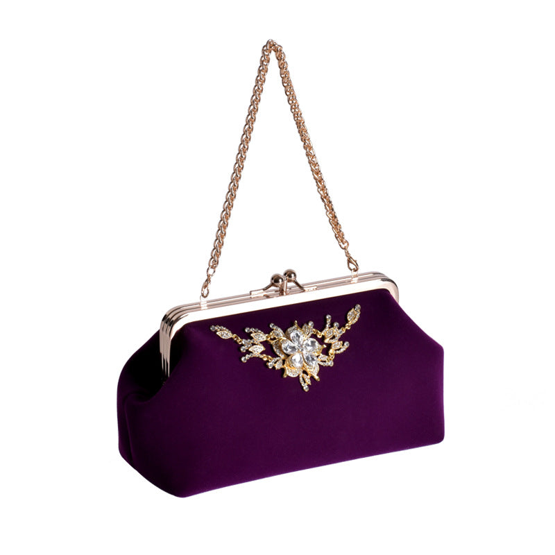 Women's Red Fashion Dinner Chain Lifting Double Bags