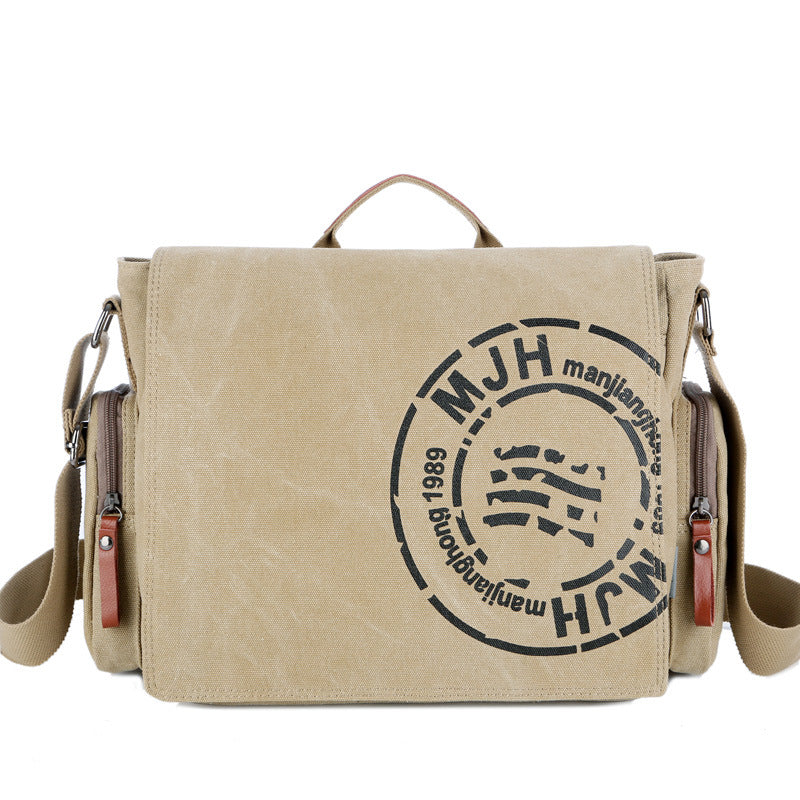 Men's Canvas Vintage Large Capacity Business Men's Shoulder Bags