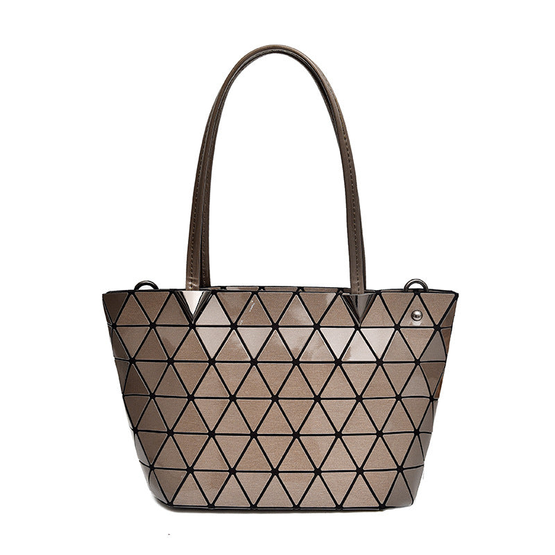 Women's Plaid Simple Fashion Horizontal Clear Shoulder Bags