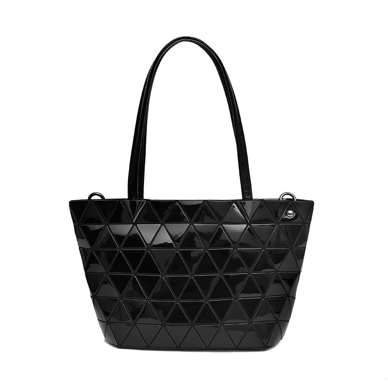 Women's Plaid Simple Fashion Horizontal Clear Shoulder Bags