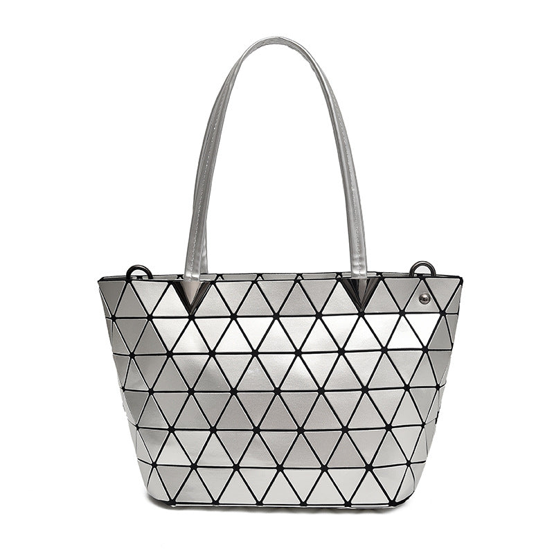 Women's Plaid Simple Fashion Horizontal Clear Shoulder Bags