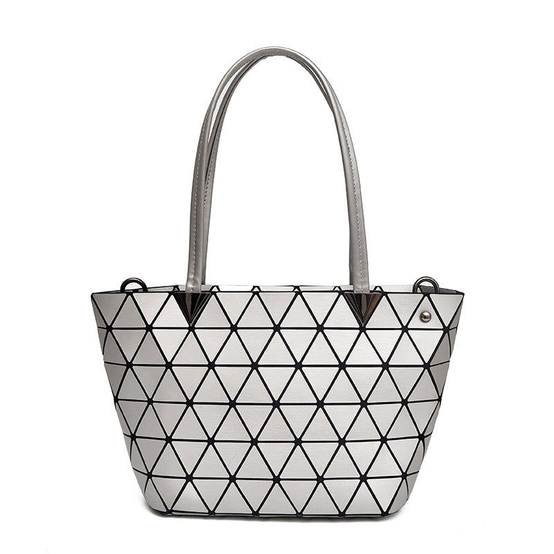 Women's Plaid Simple Fashion Horizontal Clear Shoulder Bags