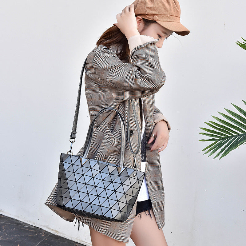Women's Plaid Simple Fashion Horizontal Clear Shoulder Bags