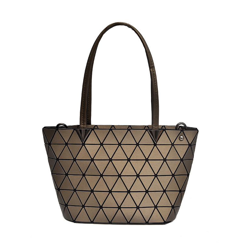 Women's Plaid Simple Fashion Horizontal Clear Shoulder Bags